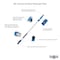 Unger Unger Telescoping 6 ft. L X 2 in. D Aluminum Extension Pole Blue/White 972920 - alternate 4